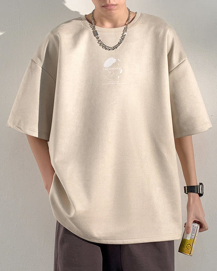 Heavy American Short Sleeve T-shirt Men's Half Sleeve Top