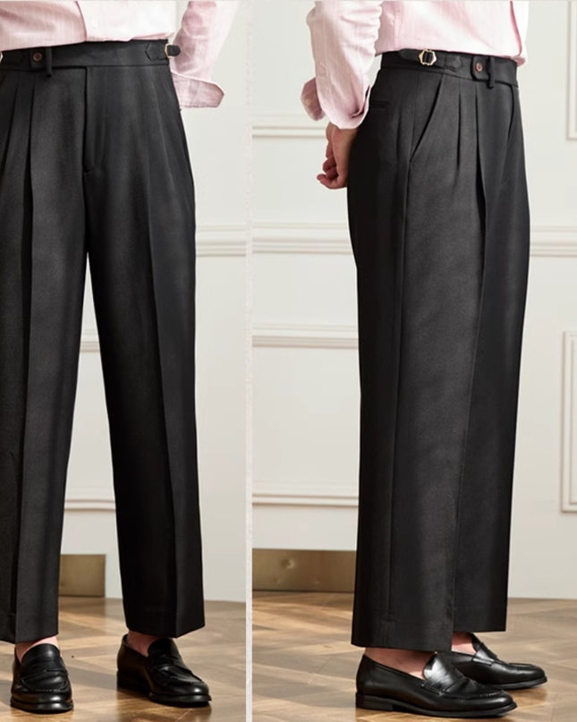Wide-leg Casual Pants Breathable Non-ironing High Waist Loose Trousers