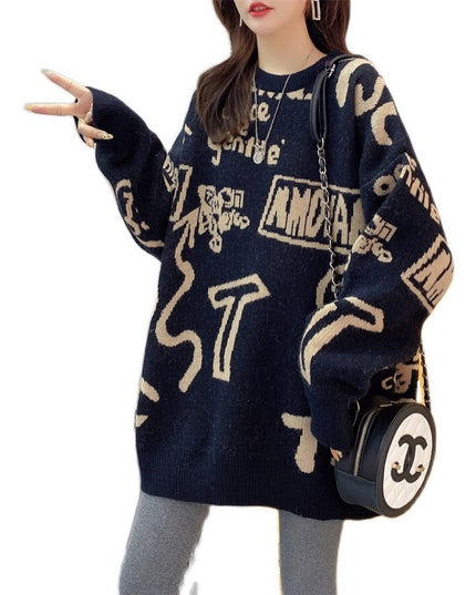 Korean Style Loose Loose Slimming Pullover Sweater