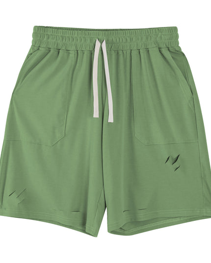 Five-point Shorts Sports Casual Men's Ripped Breathable