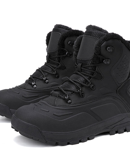 Fleece-lined Warm Plus Size High-top Men's Boots