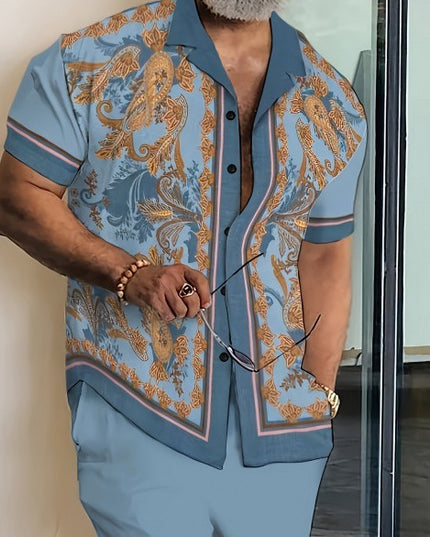 Men's Shirt Suit Yards 3d Digital Printing