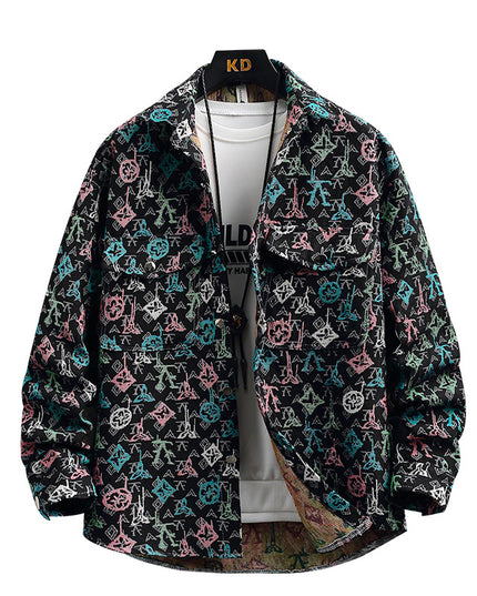 Personality Casual Lapel Shirt Coat