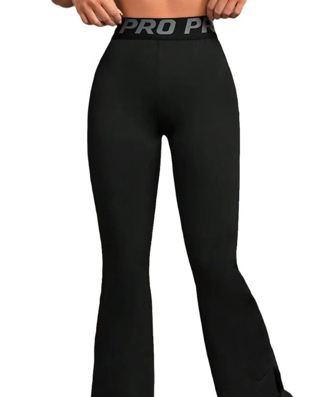 High Waist Flared Hip Raise Slimming Belly Contracting Wide Leg Pants