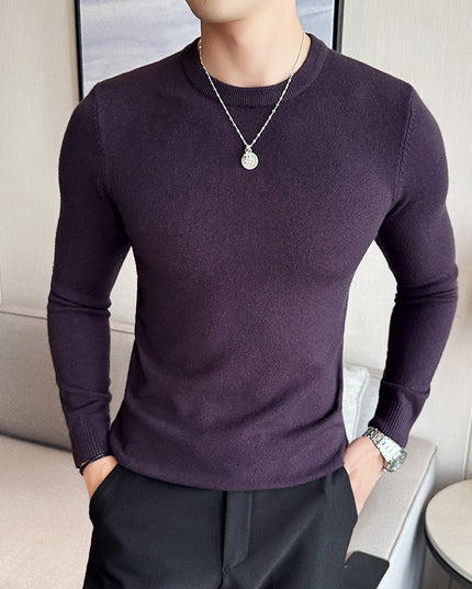 Modal Anti-Pilling Round Neck Sweater For Men