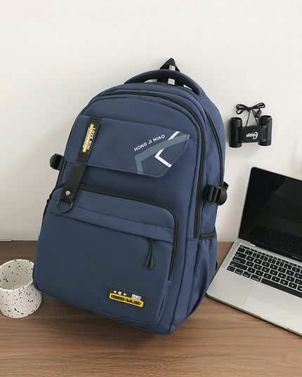 Retro Contrast Color Men's Travel Backpack