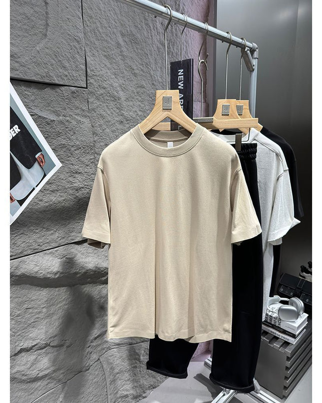 Luxury Quick-drying Hooded Simple Men's Short Sleeve