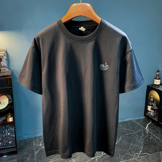 Casual T-shirt Men's Summer New Simple Embroidery