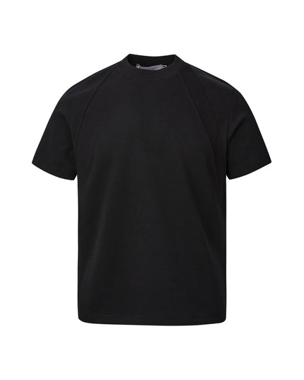 Air Layer Stitching Short Sleeve Top
