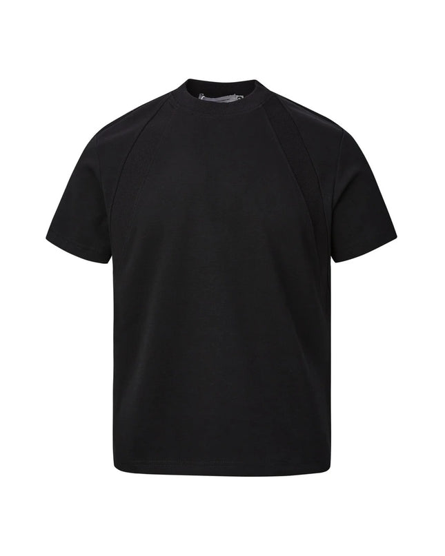 Air Layer Stitching Short Sleeve Top