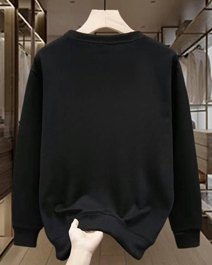 American Round Neck Printed Casual Sweatshirt