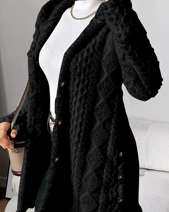 Women's Winter Long Hooded Cardigan Coat