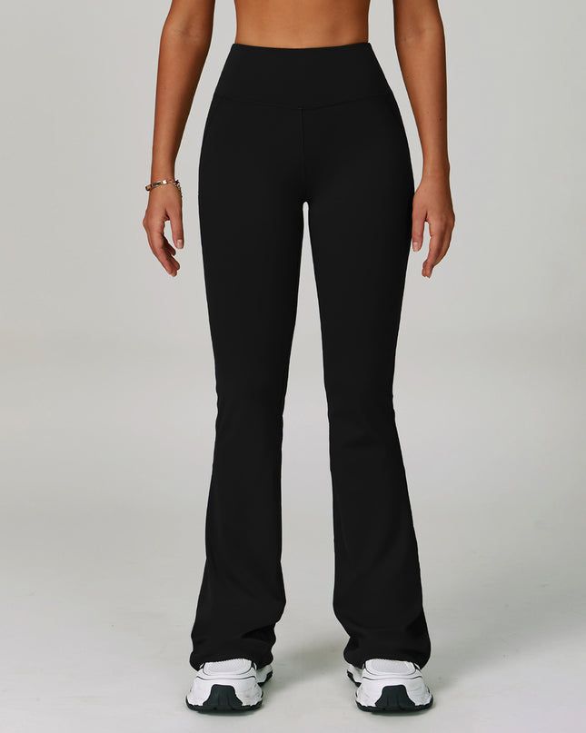 Sports High Waist Hip Lift Wide Leg Outerwear Bell-bottom Pants