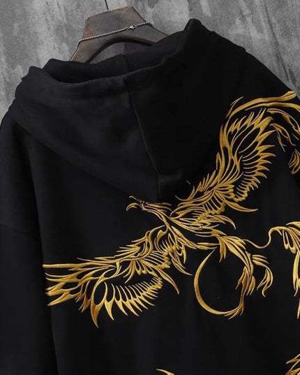 Heavy Industry Phoenix Embroidered Hoodie Male