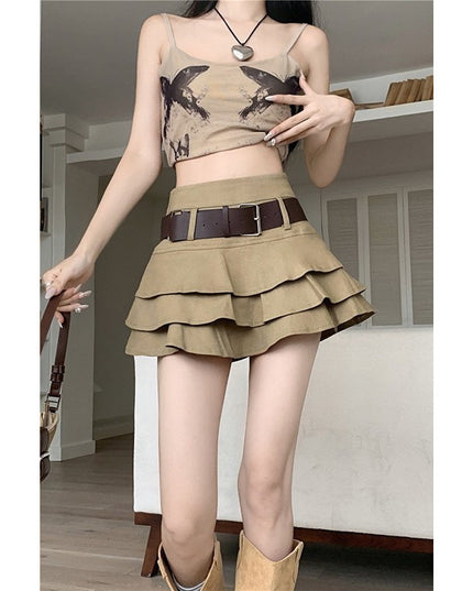 Hot Girl Style Tiered Skirt Female Spring And Summer Dopamine