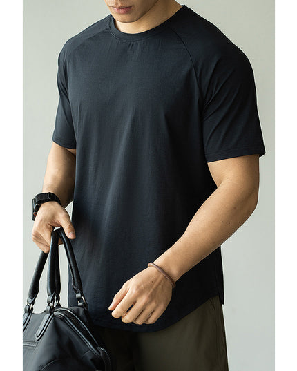 Men's Casual Exercise Workout Quick-drying Short-sleeved T-shirt