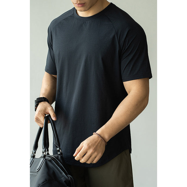 Men's Casual Exercise Workout Quick-drying Short-sleeved T-shirt