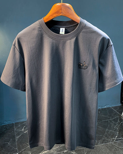 Casual T-shirt Men's Summer New Simple Embroidery