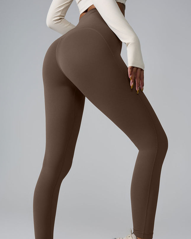 New Sports Trousers Pocket High Waist Seamless Nude Feel Yoga Pants