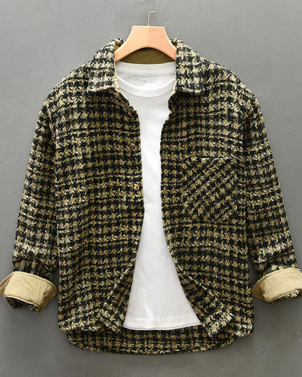 Men's Retro Casual Long-sleeved Shirt