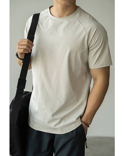 Men's Casual Exercise Workout Quick-drying Short-sleeved T-shirt