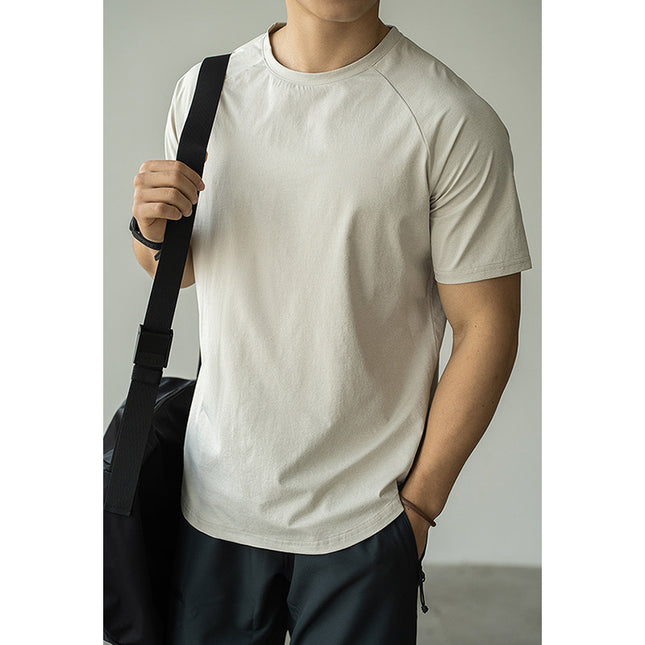 Men's Casual Exercise Workout Quick-drying Short-sleeved T-shirt