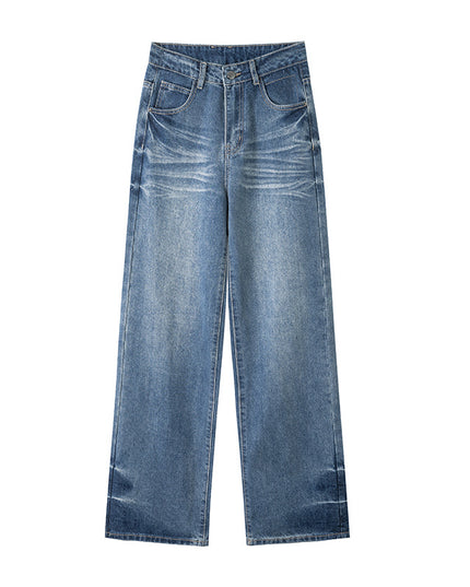 Women's Straight Loose American Retro Wide Leg Jeans