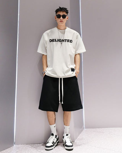 Versatile Half Sleeve T-shirt Casual Couple Short Sleeve Top