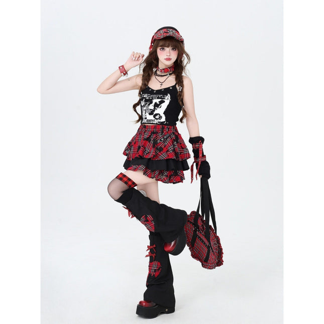 Women's Dopamine Punk Half-length Cake Skirt