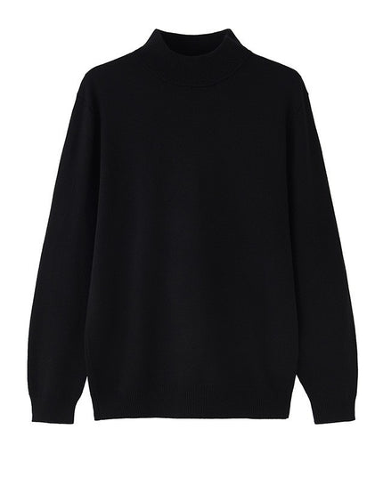 Long Sleeve Inner Wear Mock Neck Sweater Men's Loose Casual Bottoming Shirt