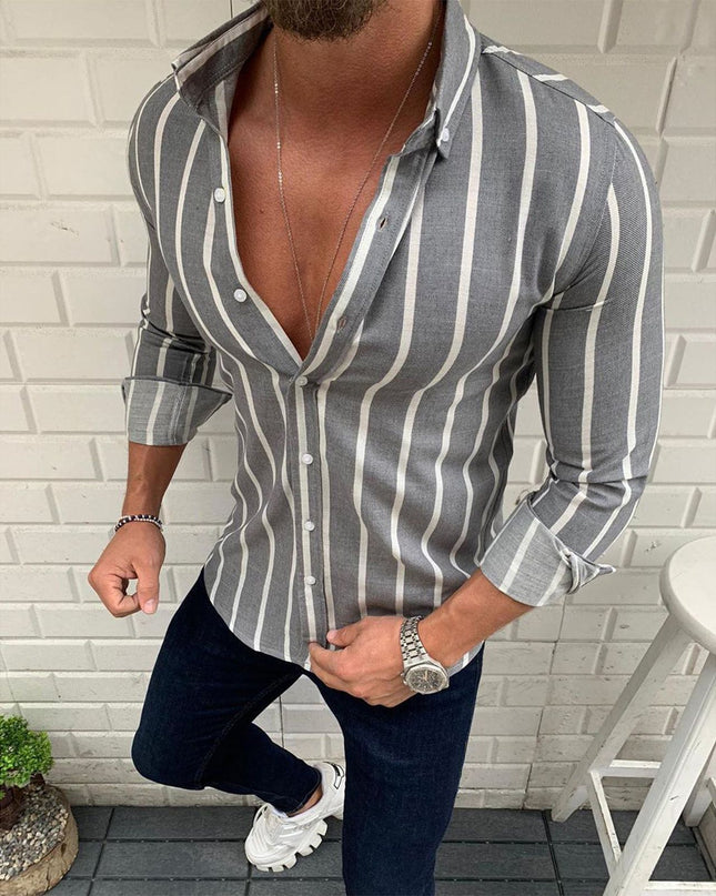 Men's Simple Casual Loose Shirt