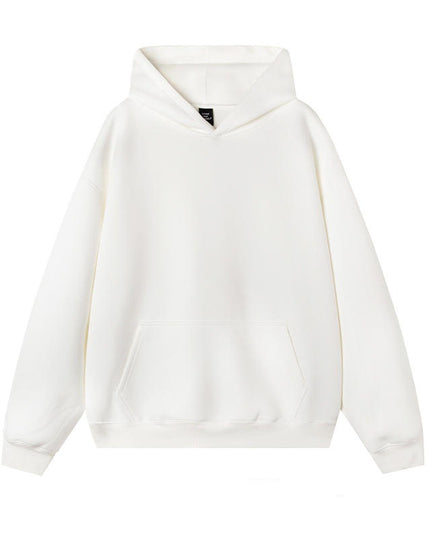 Thermal Head Cover Solid Color Hoodie Fleece-lined Thickened