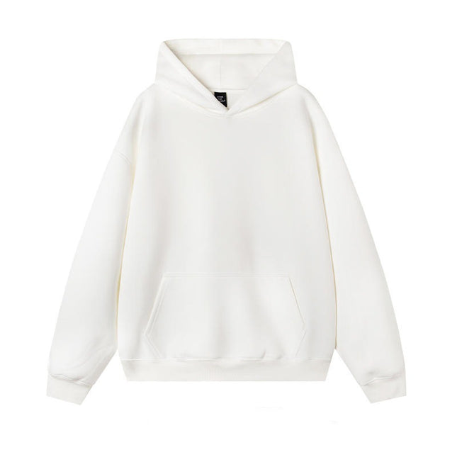 Thermal Head Cover Solid Color Hoodie Fleece-lined Thickened
