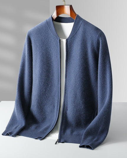 Round Neck Top Men's Cardigan Coat