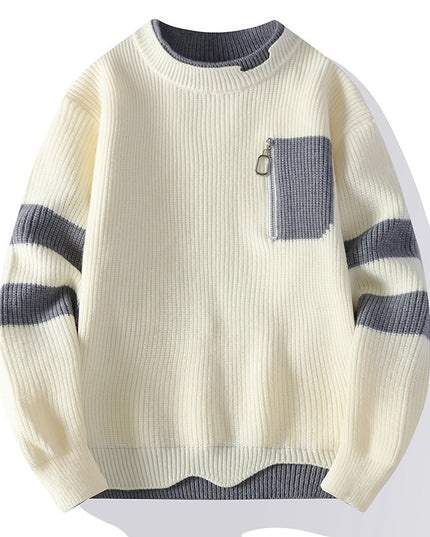Autumn And Winter New Casual Sweater Boys Knitted Bottoming Shirt