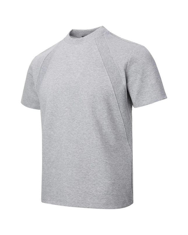 Air Layer Stitching Short Sleeve Top