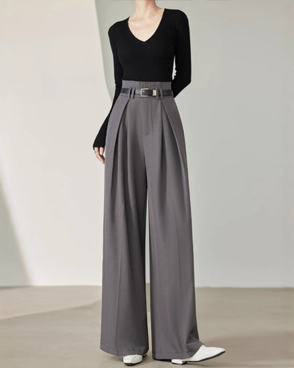 Loose Trousers Wide Leg Women's High Waist Bud-shaped Pants