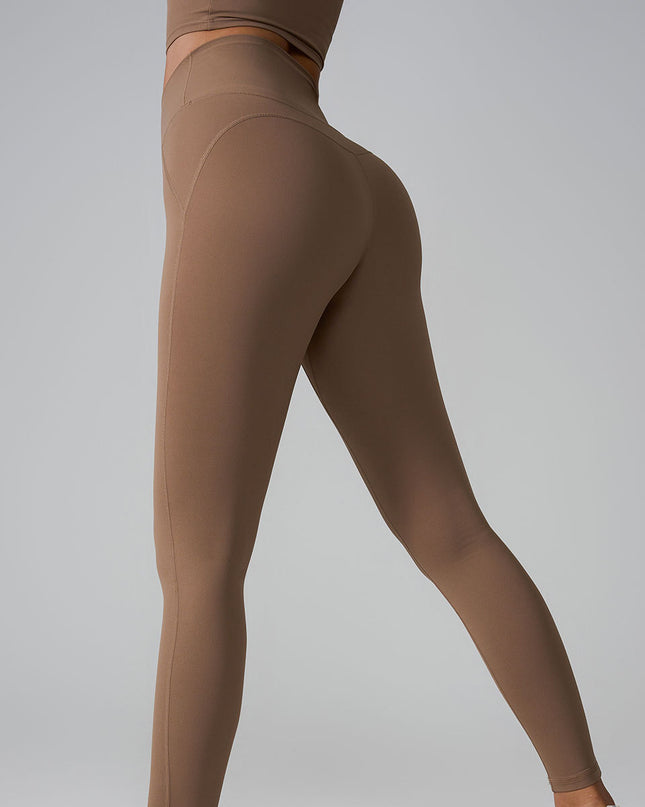 New Sports Trousers Pocket High Waist Seamless Nude Feel Yoga Pants