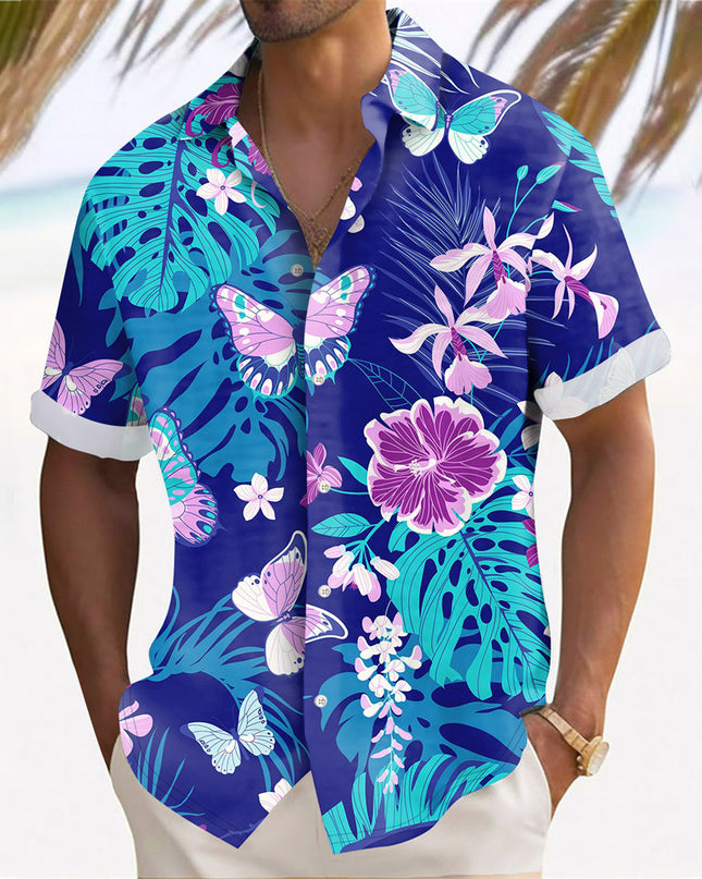 Hawaii Beach Men's Clothing Print Shirt Casual