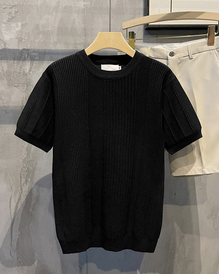 Short-sleeved T-shirt Thin Ice Silk Half Sleeve Sweater