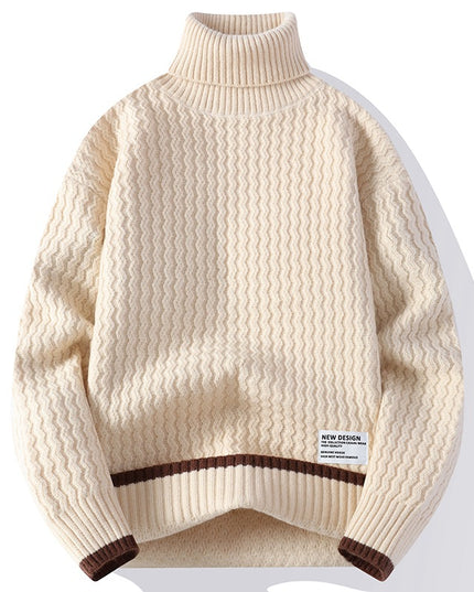 Fashion Personality New Mock Neck Sweater Men