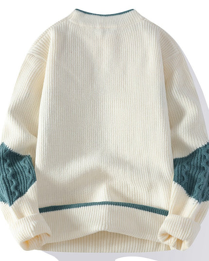 Men's Fashion Colorblock Knitwear Winter