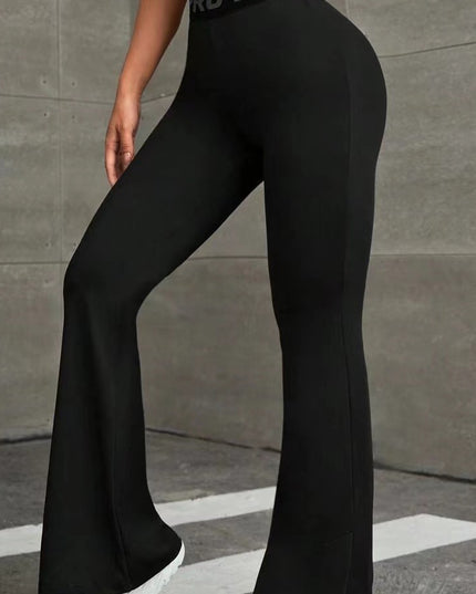 High Waist Flared Hip Raise Slimming Belly Contracting Wide Leg Pants