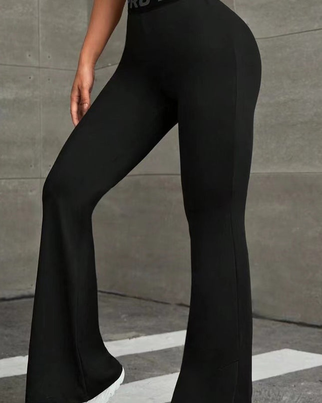 High Waist Flared Hip Raise Slimming Belly Contracting Wide Leg Pants