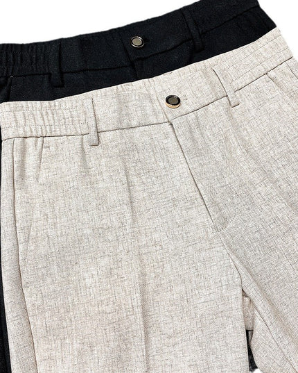 Men's Fashion Handsome Lightly Mature Simple Slim Fit Casual Ankle Banded Pants