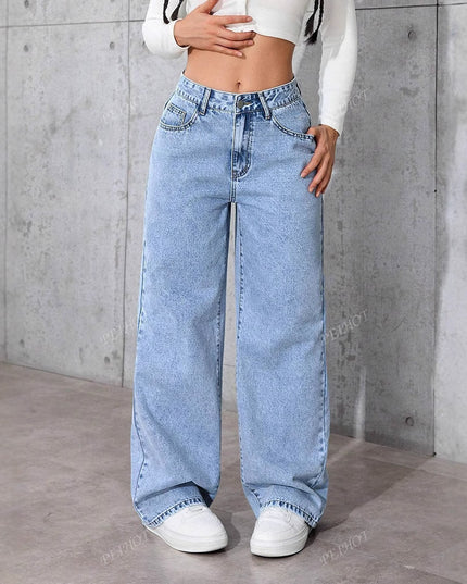 Women's Printed Jeans Summer Loose Trendy