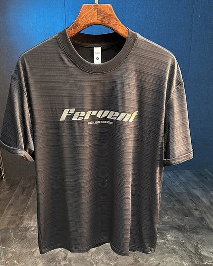 Men's Ice Silk Cool Quick-drying Thin Loose Short Sleeve