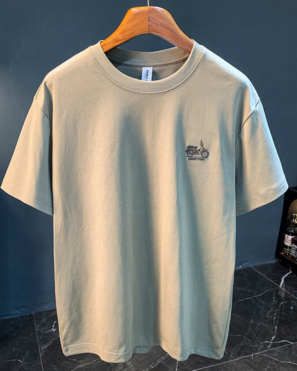 Casual T-shirt Men's Summer New Simple Embroidery