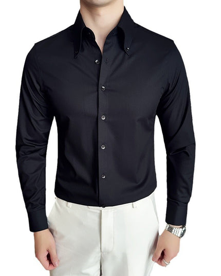 Men's Quality Fashion Non-ironing Plus Size Long Sleeve Shirt