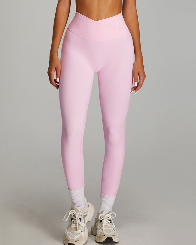 Nude Feel High Waist Fitness Pants Women's Quick-drying Outer Wear Tight Sports Pants